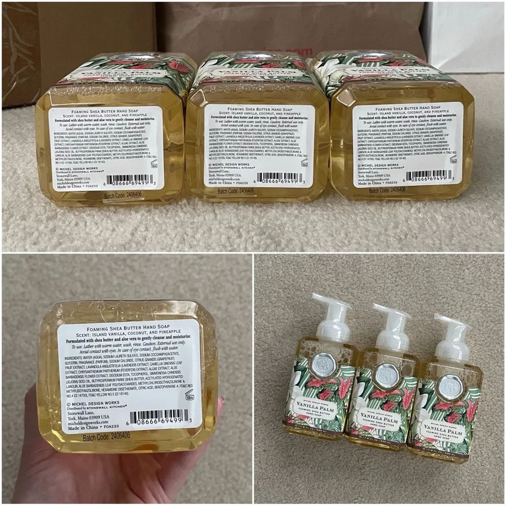 Michel Design Works Vanilla Palm Foaming Hand Soap (3-Pack)